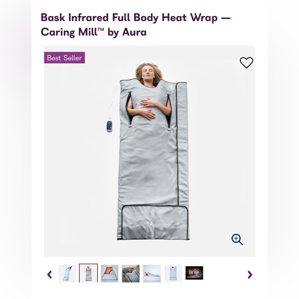 Aura Gray Infrared Full Body Heat Wrap - Unopened!
